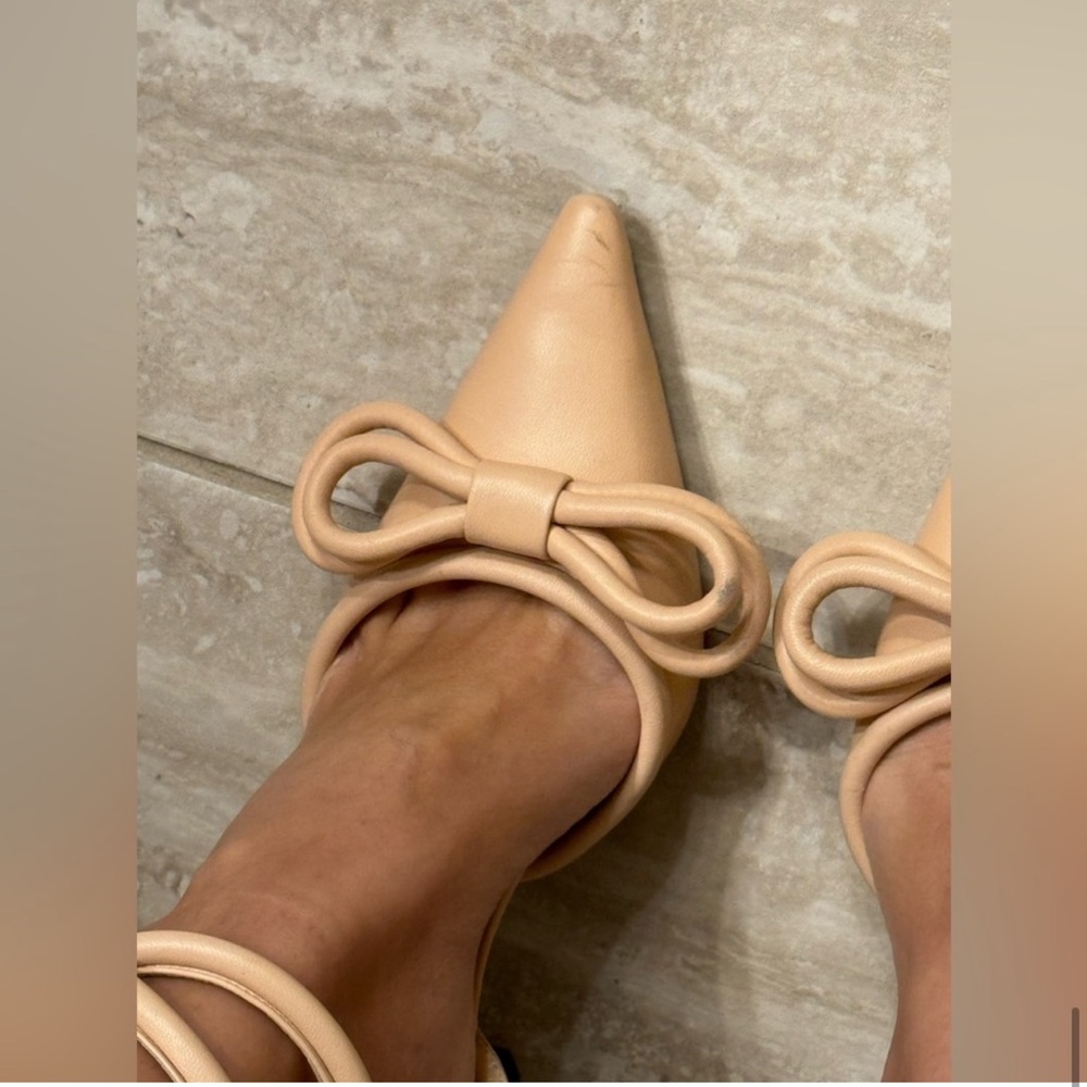 Mach & Mach double bow sling backs - Picture 3 of 8